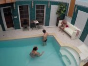 HUNT4K. Brunette lassie is ready to satisfy owner of small spa center 5/16