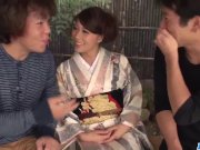 Aoi Mizuno deals two cocks in Asian threesome - More at javhd net 5/16