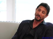 Bearded stud Tommy Gunn rimmed before fucking young babe 2/16