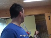 HUNT4K. Brunette sucks cock and gives pussy for drilling for cash 2/16