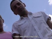 HUNT4K. Amazing blonde dollface gives mouth, pussy, and asshole 1/16