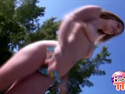 Beach Tease With Busty Blonde Ivana Branchi 13/16