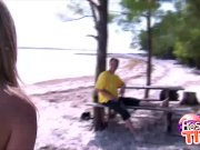 Beach Tease With Busty Blonde Ivana Branchi 2/16