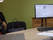 LOAN4K. Unemployed brunette babe has no choice so why undresses 11/16