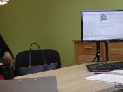 LOAN4K. Unemployed brunette babe has no choice so why undresses 9/16