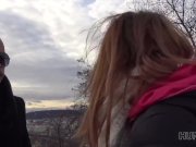 HUNT4K. Hechicera pelirroja con pechos increíbles está feliz de follar 3/16