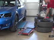 RIM4K. Dame with big boobs is licking anus in the car repair shop 1/16