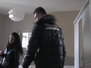 HUNT4K. Cuckold watches how his GF squirts thanks to rich fucker 7/16