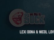 POV Threesome With Two Stunning Brunettes 2/16