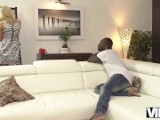 VIP4K. Seductive cutie with perfect body makes love to black man 1/16