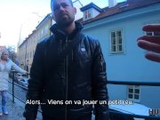 HUNT4K. Bombasse blonde à gros seins préfère les messieurs avec de l'argent 3/16