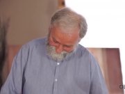 OLD4K. Young college girl comes to old teachers house for sex 1/16