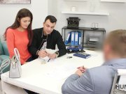 HUNT4K. Shaved pussy is penetrated hard in front of her bf 5/16