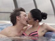 OLD4K. Older lover invites gentle girl to his house with jacuzzi 3/16