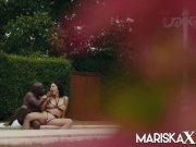 MARISKAX Mariska gets stuffed by black dick outside 4/16