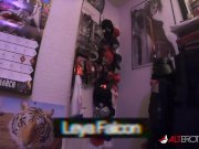 Quarantine fun with tattooed cutie Leya Falcon 1/16