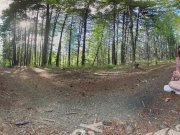 Superb Yanks VR Turquoise Masturbating Outdoors 1/16