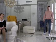 TUTOR4K. Tutor asked man to fuck her and forget about stepsons debt 3/16