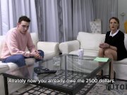 TUTOR4K. Tutor asked man to fuck her and forget about stepsons debt 4/16