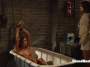 Lesbian Slave In Bondage Orgasms From Pussy Fingering And Face Sitting With 10/16