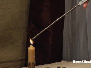 Lesbian Slave In Bondage Orgasms From Pussy Fingering And Face Sitting With 16/16