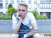 TUTOR4K. Guy makes body of professor in stockings shake in carnal pleasure 1/16