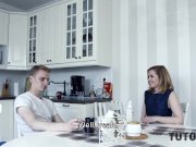 TUTOR4K. Guy makes body of professor in stockings shake in carnal pleasure 6/16