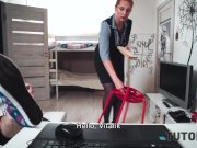 TUTOR4K. Older redhead isnt private teacher for man but just a slut 3/16