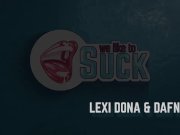 Lexi Dona and Dafne Share One Hard Cock 2/16