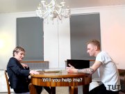 TUTOR4K. Teacher in stockings is penetrated very fast by student at home 4/16