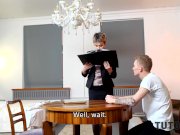 TUTOR4K. Teacher in stockings is penetrated very fast by student at home 5/16