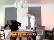 TUTOR4K. Teacher in stockings is penetrated very fast by student at home 7/16