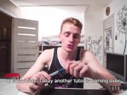 TUTOR4K. Pussy wants to be fondled so tutor spreads legs in front of studen 1/16