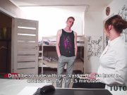 TUTOR4K. Pussy wants to be fondled so tutor spreads legs in front of studen 4/16