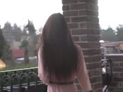 OLD4K. Outstanding lassie spreads legs and opens mouth for old man 4/16