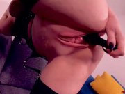 Red XXX gets off while stuffing her pussy with toys 4/16