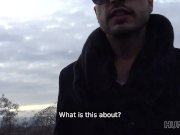 HUNT4K. Teen ginger tells the price of her pussy and stranger agrees 1/16