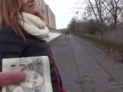 HUNT4K. Teen ginger tells the price of her pussy and stranger agrees 8/16