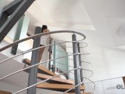 OLD4K. Brunette hottie and old friend make love after shower 3/16