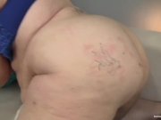 Fit guy stuffs his cock deep into a blonde BBW 13/16