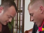 Rich Guys Got Their Cocks Sucked On This Gangbang 15/16