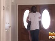 Blonde Babe Hollie Blowjobs A Monster Black Dick 2/16