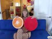 NYMPHO Naturally busty teen Angel Youngs gets creampied 2/16