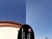 Solo girl, Sarah Kay is masturbating and moaning, in VR 6/16