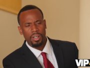 VIP4K. Black stepdads big penis is better for the girl than a vibrator 2/16