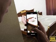 SIS. PORN. Girl wanted to masturbate before bed but stepbrother had other 1/16