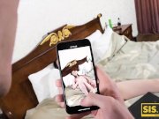 SIS. PORN. Girl wanted to masturbate before bed but stepbrother had other 2/16