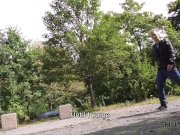 HUNT4K. Slutty girl has dirty sex in the car in front of bf 12/16