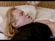 DADDY4K. Tiny blonde rides dick of grooms handsome dad before wedding 7/16