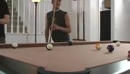 Gay american history - Young american tugs his cock on the pooltable